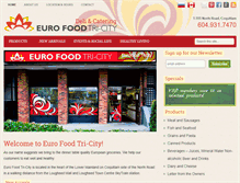 Tablet Screenshot of eurofood.ca